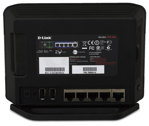 DLink DIR-685 Back